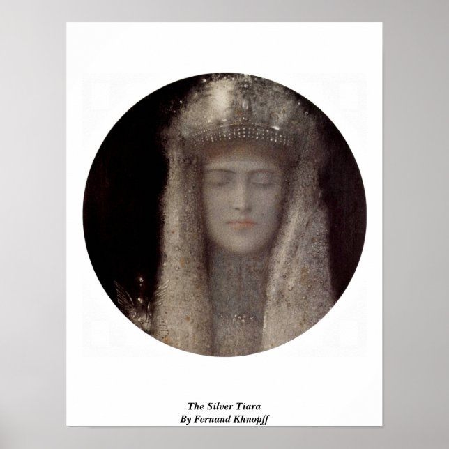 Poster Tiara Argent De Fernand Khnopff (Devant)
