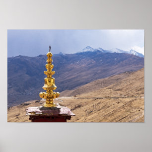 Poster Tibet - Monastère bouddhique de Ganden