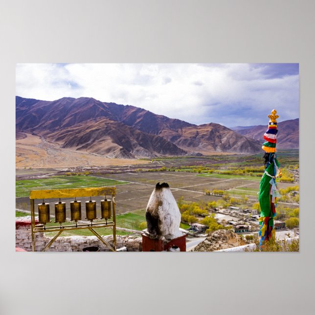 Poster Tibet - Palais Yumbulakhang (Devant)