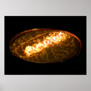 Poster Tibetan Butter Lamp