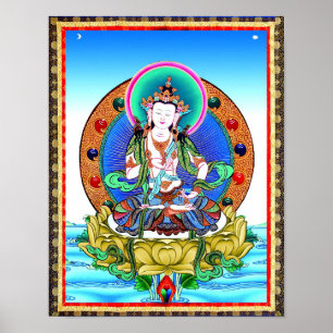 Poster Tibetan Thangka Vajrasattva Tattoo Mandala