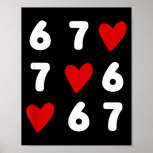 Poster Tic Tac Toe drôle de la Saint-Valentin 67 Meme Six