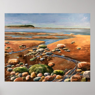 Poster Tides Out plage en bord de mer