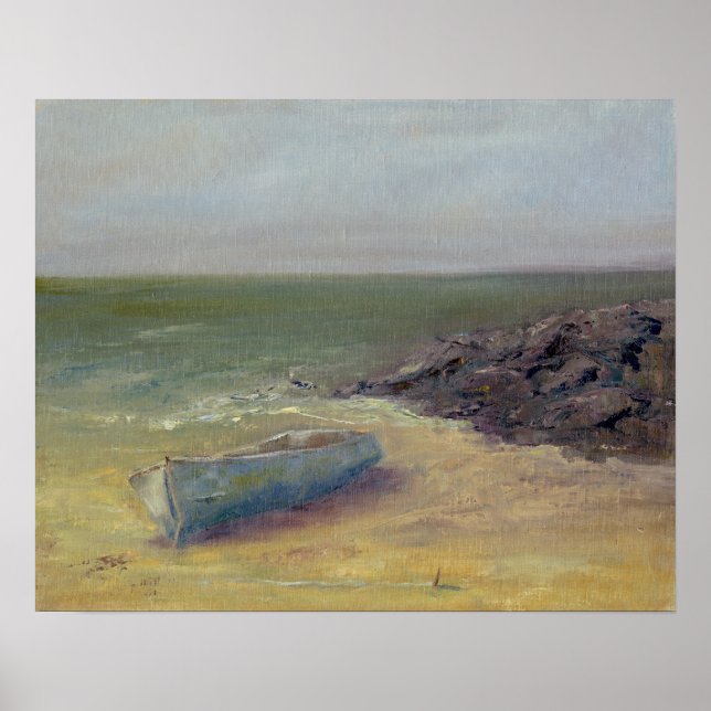 Poster Tide's Rolling In - Bateau sur le rivage (Devant)