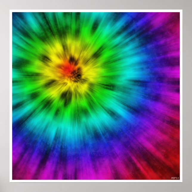 Poster Tie Dye (Devant)