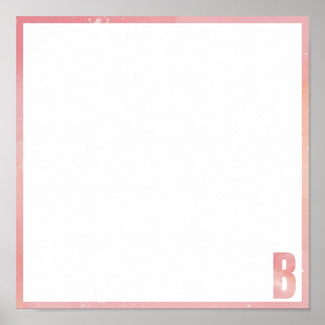 Poster Tie Dye bas mitzva set de table (Devant)