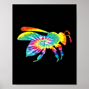Poster Tie Dye Bee Beekeeper Honey Bee