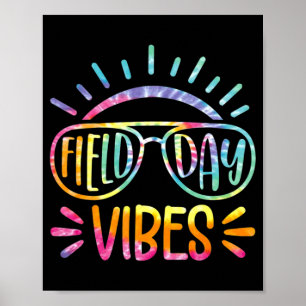 Poster Tie Dye Field Day Vibes Dernier Day Of School Fiel