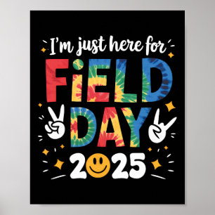 Poster Tie Dye juste ici pour la journée de terrain 2025