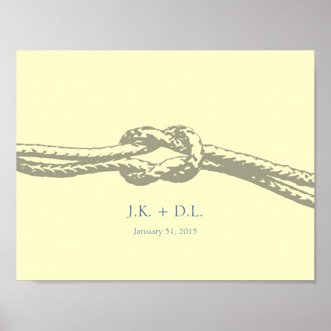 Poster Tie the Knot Personalized print (Devant)
