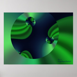 Poster Tierra Earth Cool Art Abstrait Fractal