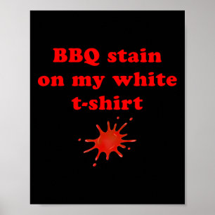 Poster Tige Barbecue Sur Mon Blanc 2