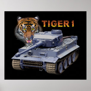 Poster Tiger allemand 1 réservoir
