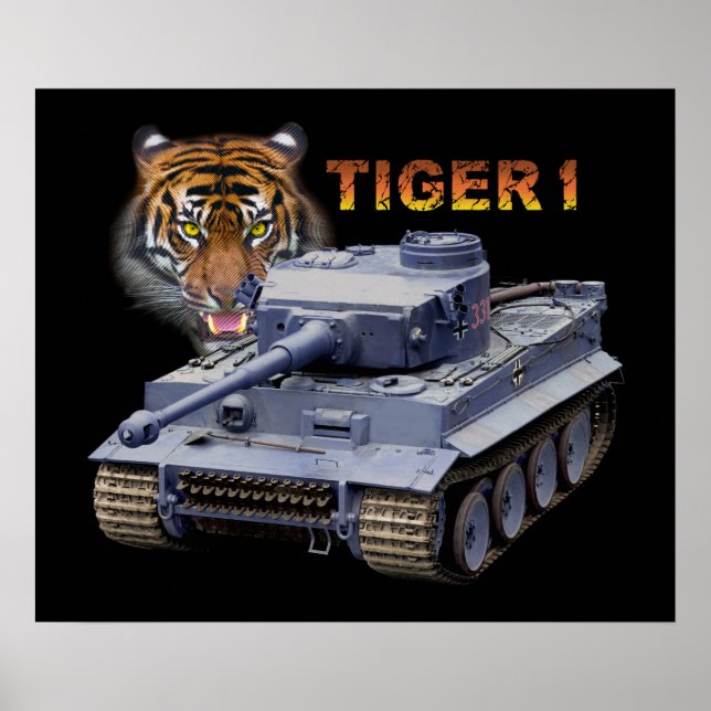 Poster Tiger allemand 1 réservoir (Devant)