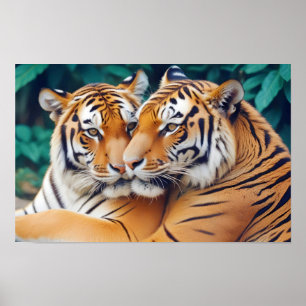 Poster Tiger Animal Nature Animale Animale Affection Faun