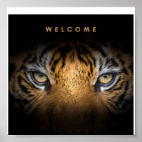 Tiger en toile