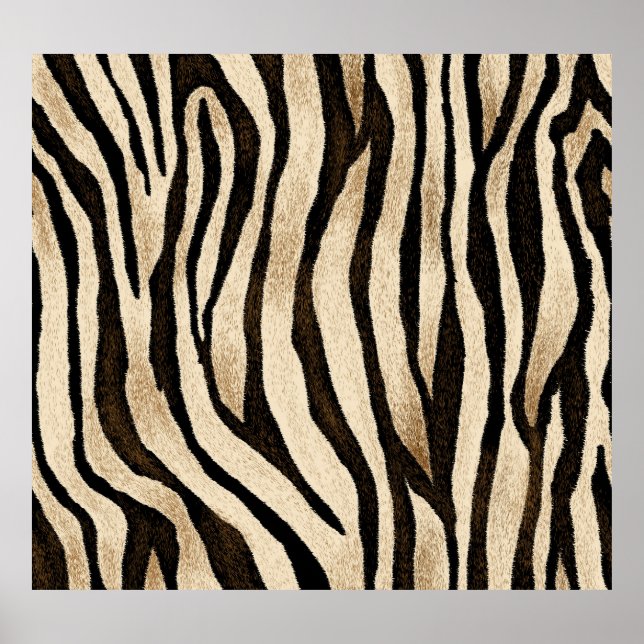 Poster Tiger Peau Texture sans joint (Devant)
