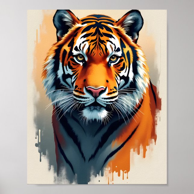 Poster Tiger Portrait (Devant)