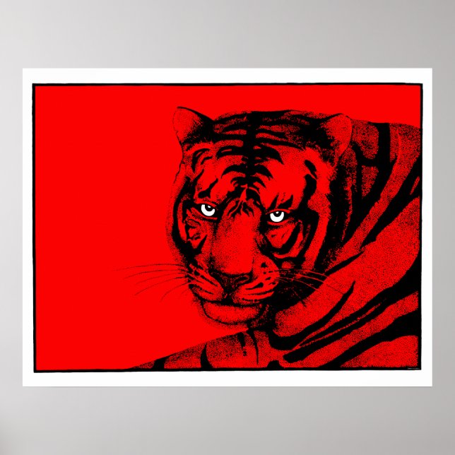 POSTER TIGER ROUGE (Devant)