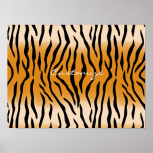Poster Tiger Stripes Motif Thunder_Cove
