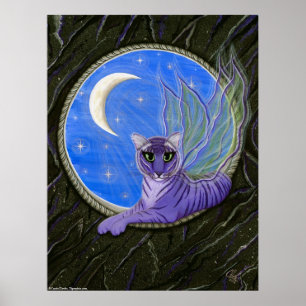 Poster Tigerpixie Fairy Tiger Imaginaire Chat Art Imprime