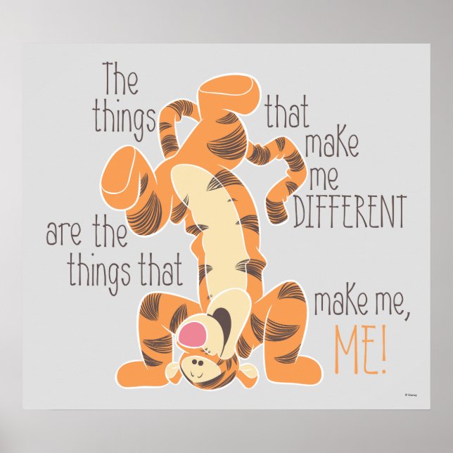 Poster Tigger | Faites-moi une citation (Devant)