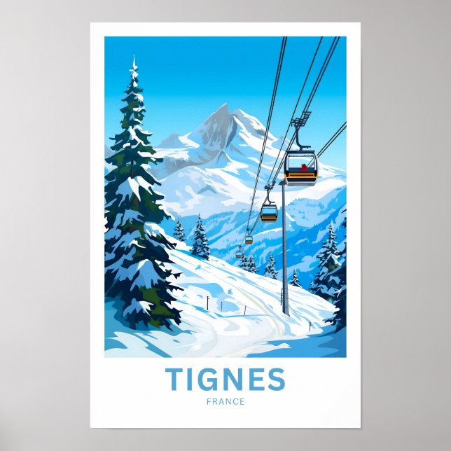 Poster Tignes France (Devant)