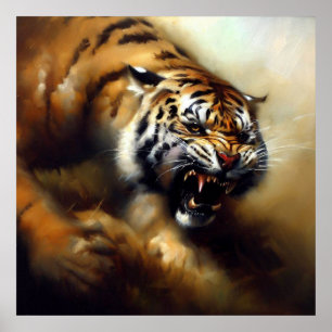 Poster Tigre (6) Chat sauvage