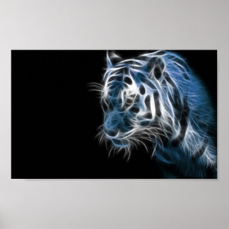 Poster Tigre blanc