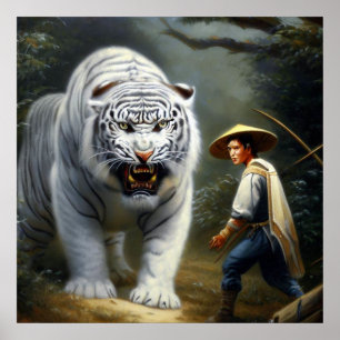 Poster Tigre blanc chinois (25)