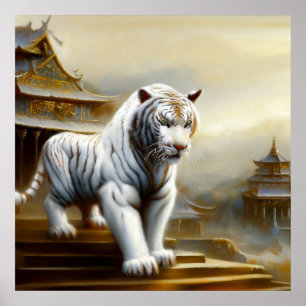 Poster Tigre blanc chinois (5)