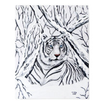 Tigre Blanc Se Mélange En