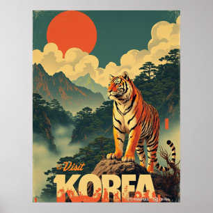 Poster Tigre coréen