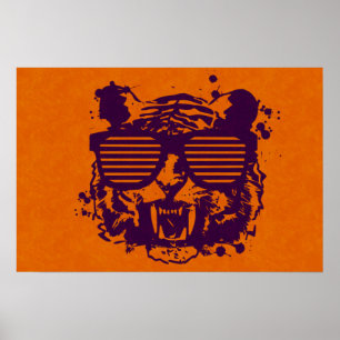 Poster Tigre de hippie