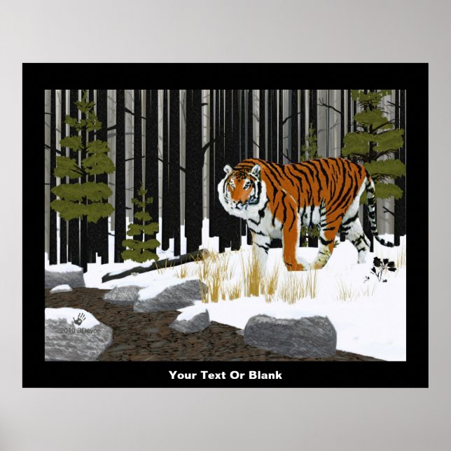 Poster Tigre de Sibérie (Devant)