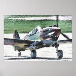 Poster Tigre de vol - AVG