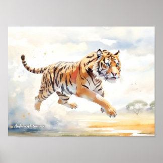 Poster Tigre en action 2