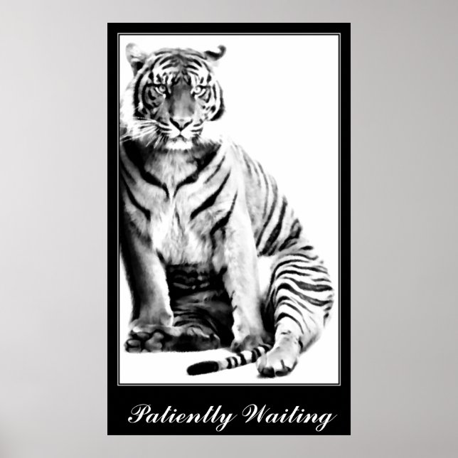 Poster Tigre, En Attente_ (Devant)
