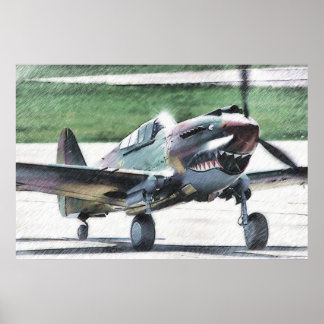 Poster Tigre volant - AVG