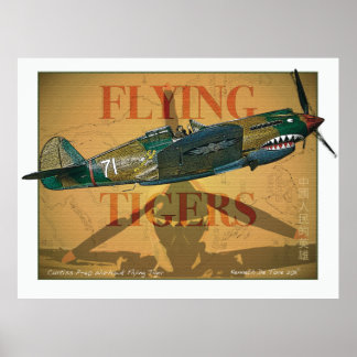 Poster Tigres volants