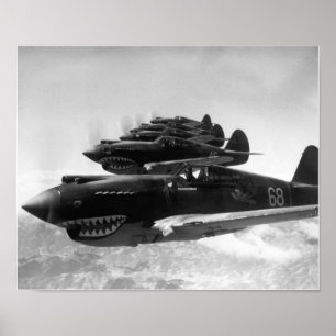 Poster Tigres Volants En Formation 1942