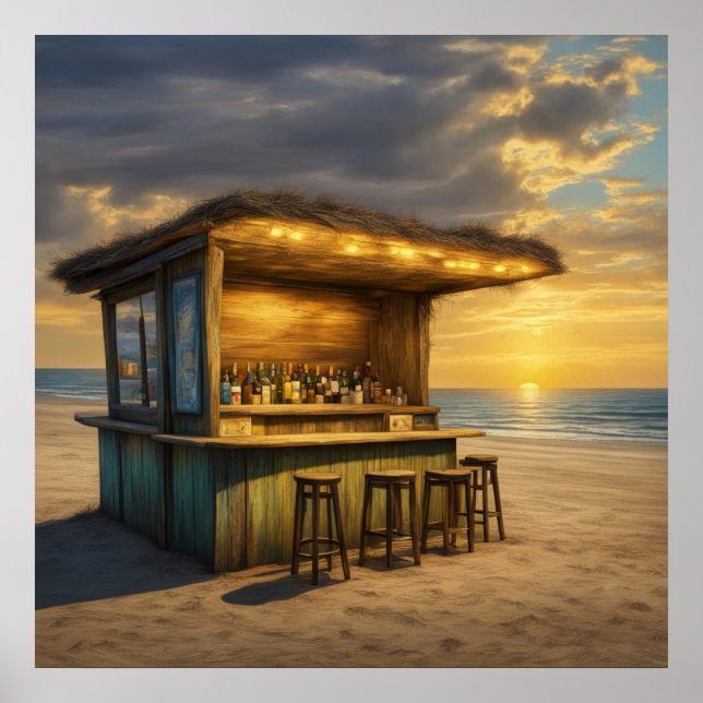 Poster Tiki Bar - 4 - (Devant)