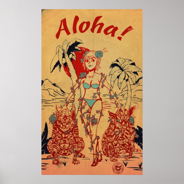 Poster Tiki Dogs (Devant)