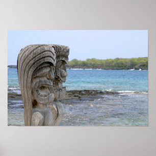 Poster Tiki Guardians à Kona, Hawaii - Imprimer