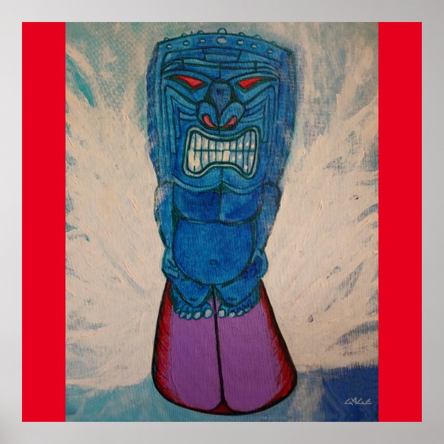 Poster Tiki Surf King Ken Gage (Devant)