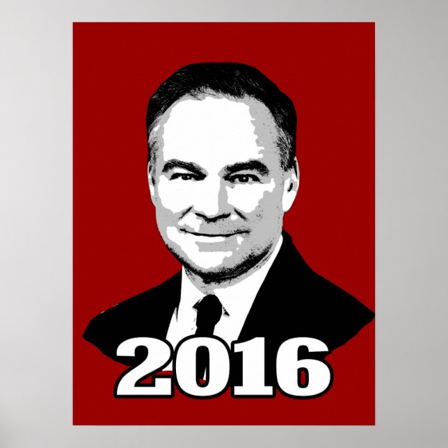 Poster Tim Kaine 2016 (Devant)