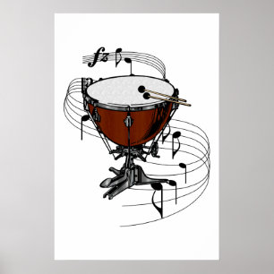 Poster Timbales (tambour de bouilloire)
