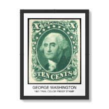 Timbre Vintage George Washington 1881