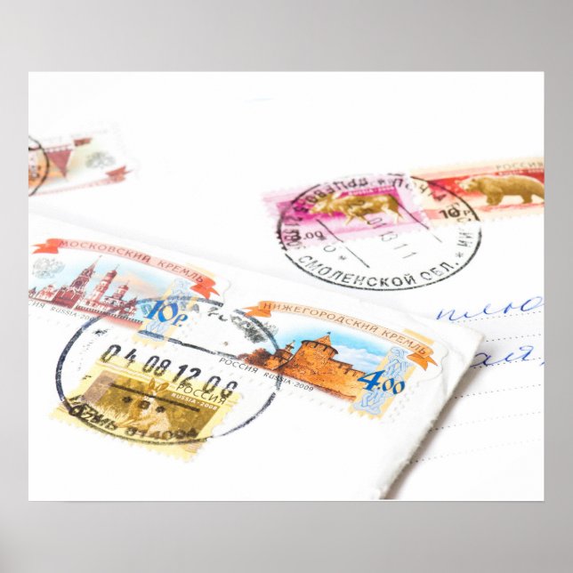 Poster Timbres russes (Devant)