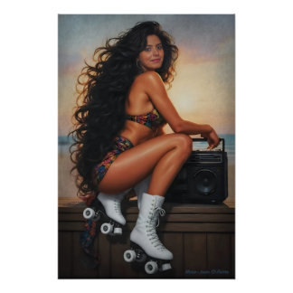 Poster Time Traveler: 80s Roller Skate Dreams